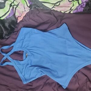 Chicme blue cross bodysuit